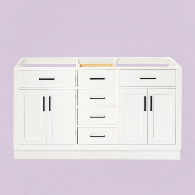 60" Double Bathroom Vanity Base Only