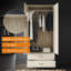 180x50x77cm, Hanging and Storage in One, Double Drawer Large Space Wardrobe-1106373342