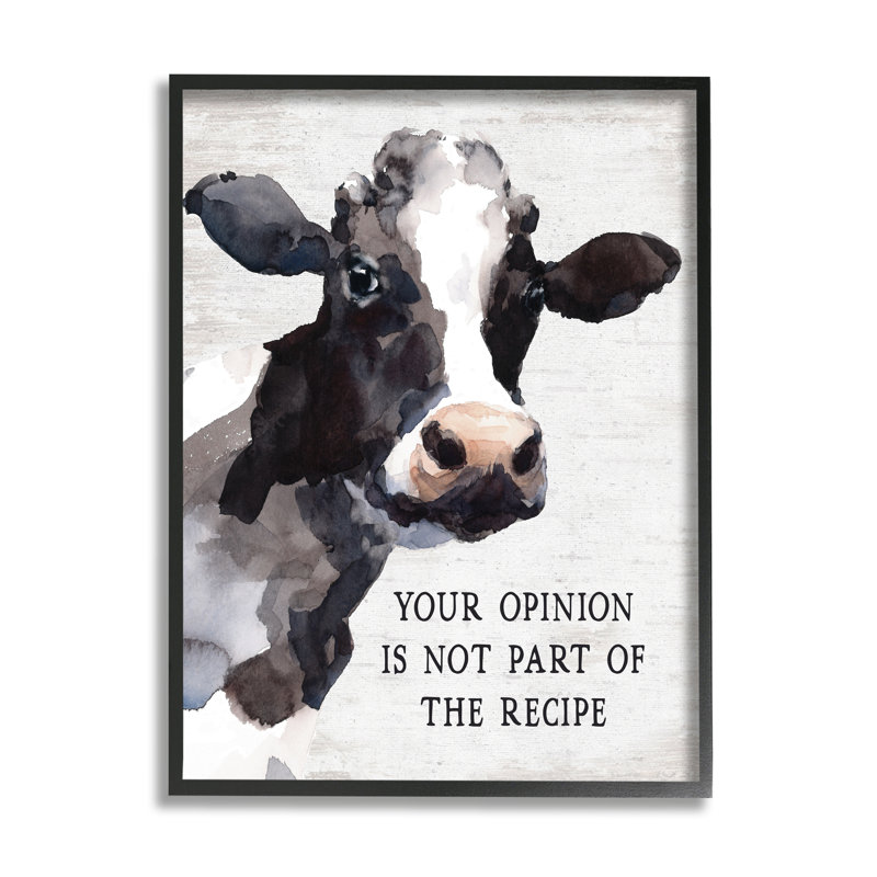 «Funny Country Kitchen Expression on Wood» par impression en lettres et en lignes, H 14 po x l 11 po x P 1,5 po