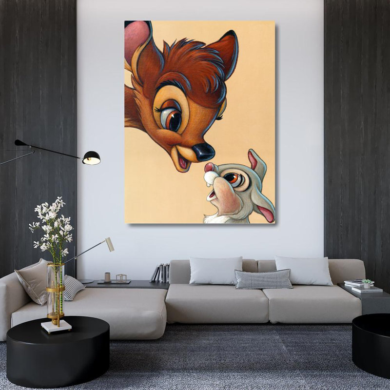 Bambi et thumper - Best of Friends, H 48 po x l 36 po