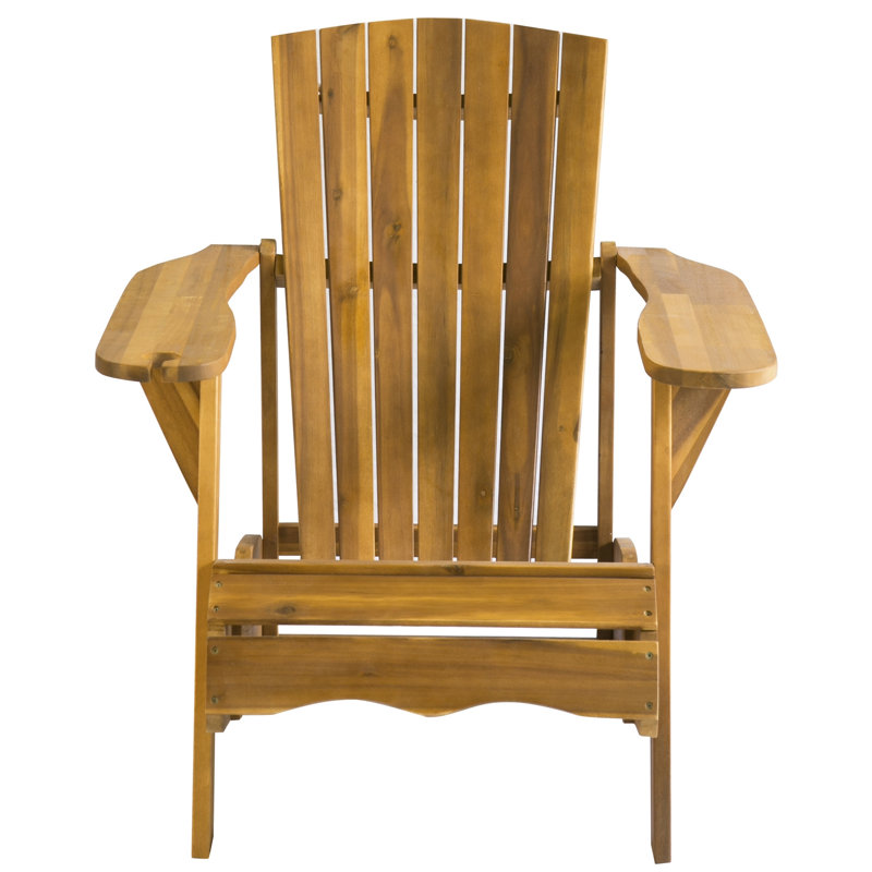 Briaca Acacia Outdoor Adirondack Chair, Teak Brown