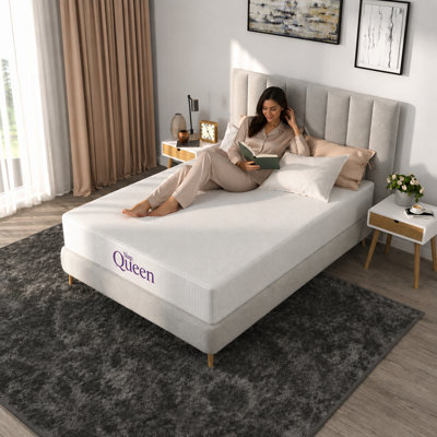 Matelas NapQueen 6 po en mousse à mémoire de forme pour lit simple avec infusion de charbon
