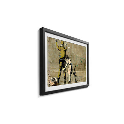 Streetart The Criminal by Banksy - Single Picture Frame Print