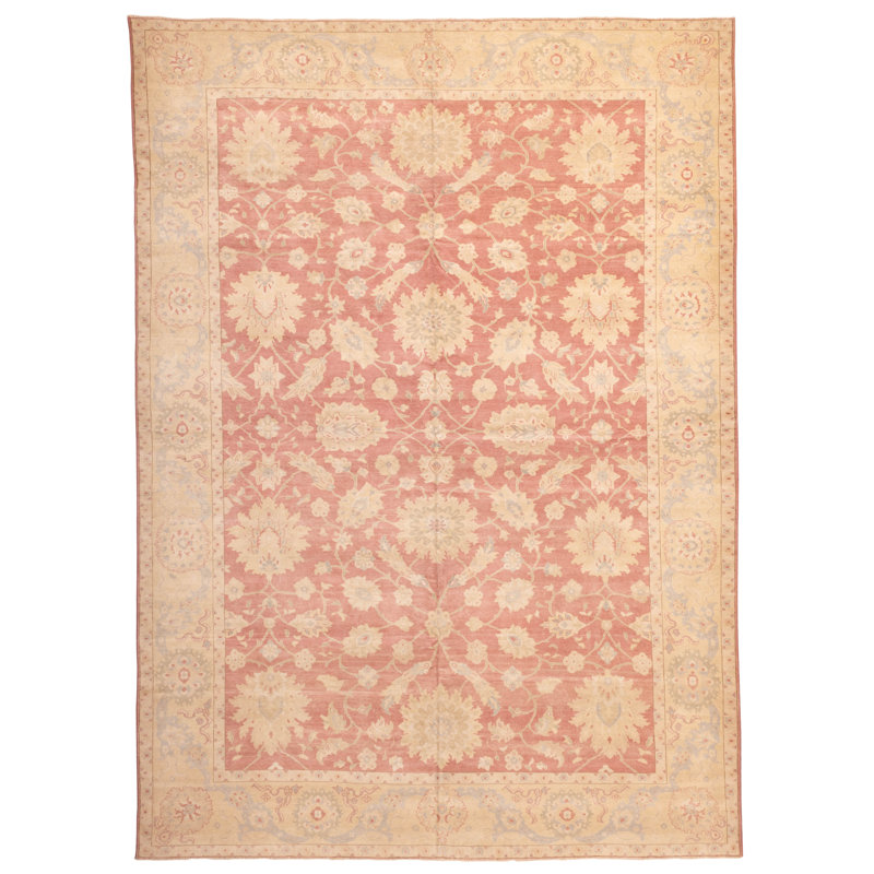 Tapis rouge Oushak 10 pi 1 po x 13 pi 9 po