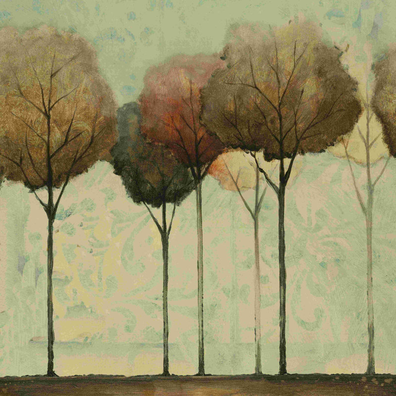 Motif d'arbres, H 12 po x l 12 po