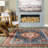 Hera Medallion SplashGuard Machine Washable Area Rug-627799598