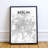 Berlin City Map - Unframed Graphic Art-31736271