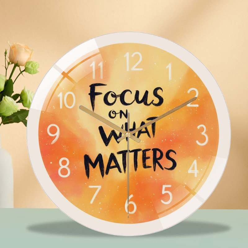 Horloge murale inspirante 12 po