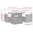 Vidaxl Garden Sofa Set Black, Cream White