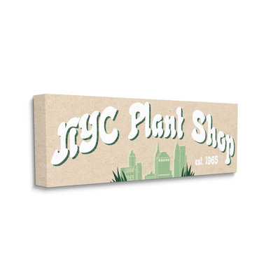 NYC Plant Shop Green Grass Skyline Est par Daphne Polselli