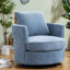 Chaise d'appoint pivotante en chenille 31,9 po pour la maison