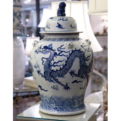 Jar with Foo Dog Lid