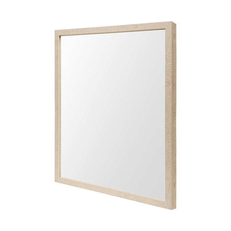 Miroir de salle de bain Aariah, Brun clair, H 25,5 po x l 21,5 po