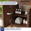  Meuble-lavabo 24 po avec comptoir en céramique Cove, armoire de salle de bain Mid-Century en bois entièrement assemblée, noyer