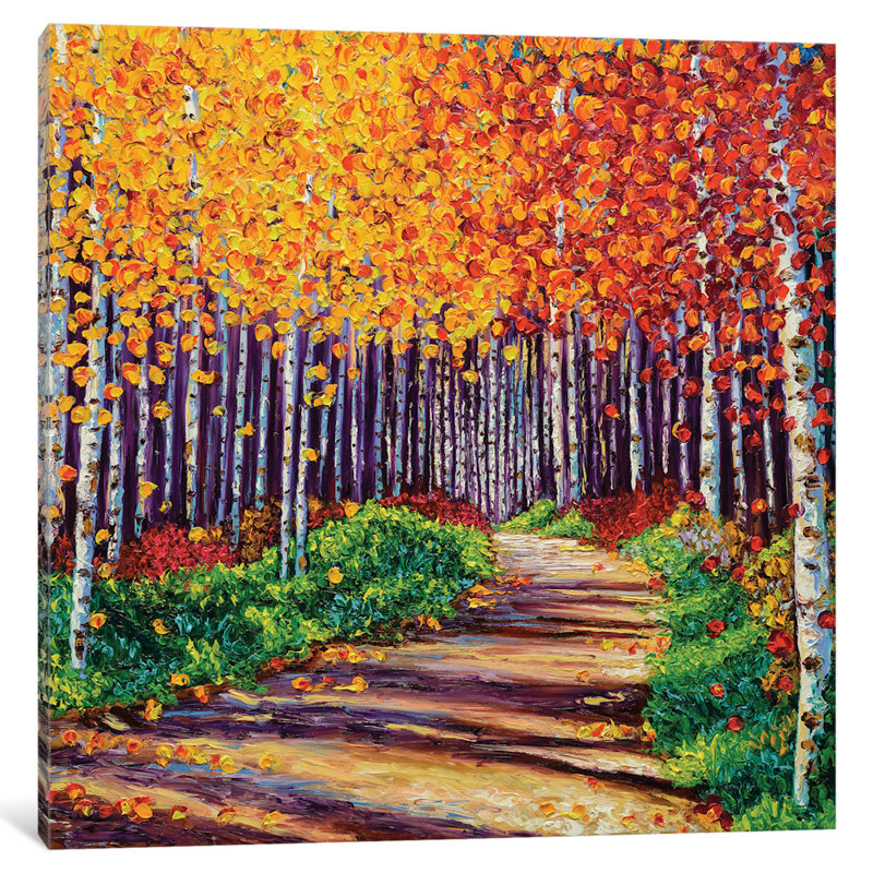 « complexe forest », reproduction d’art sur toile tendue, H 12 po x l 12 po x P 0,75 po