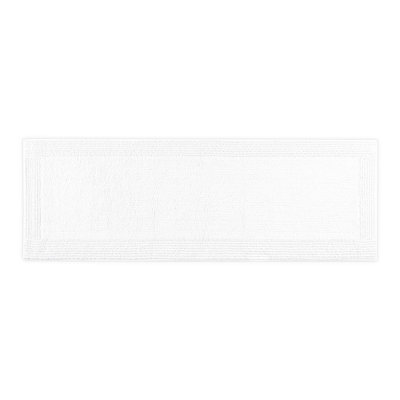 1 tapis de bain réversible 100% coton touffeté 3000 g / m² blanc