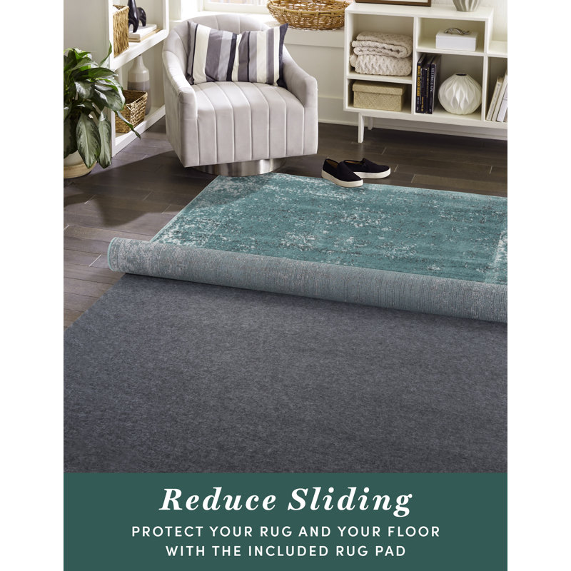 Casino Gourley Rug Bundle, Rectangle 7'1" x 10', Light Blue, Yes