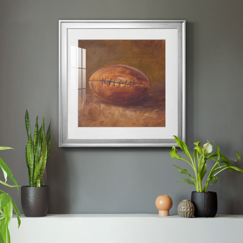 «Rustic Sports IV», reproduction encadrée de qualité supérieure - prête à être accrochée, H 26,5 po x l 26,5 po x P 1,5 po