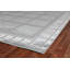 Metro-Velvet Geometric Area Rug in Gray/Ivory