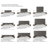 Microsuede Wall Paneling in Gray