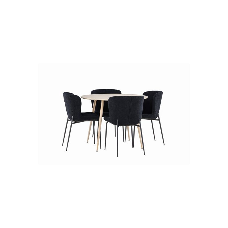 Arballo 4 - Person Dining Set, White