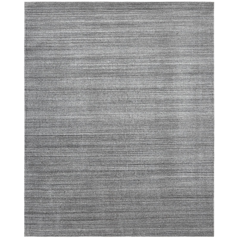 Tapis gris tissé à la main Jami, Rectangle 3 pi 6 po x 5 pi 6 po