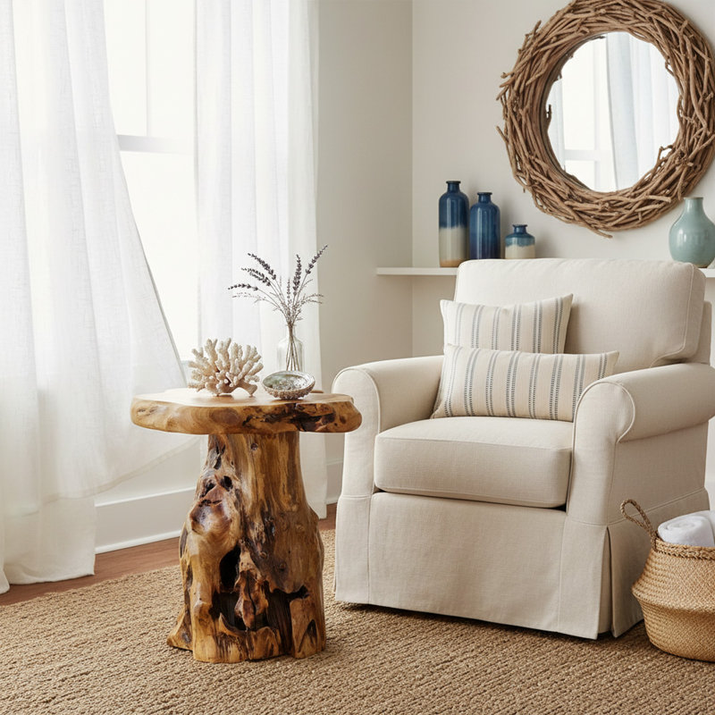 Table de bout Natural Tree Stump