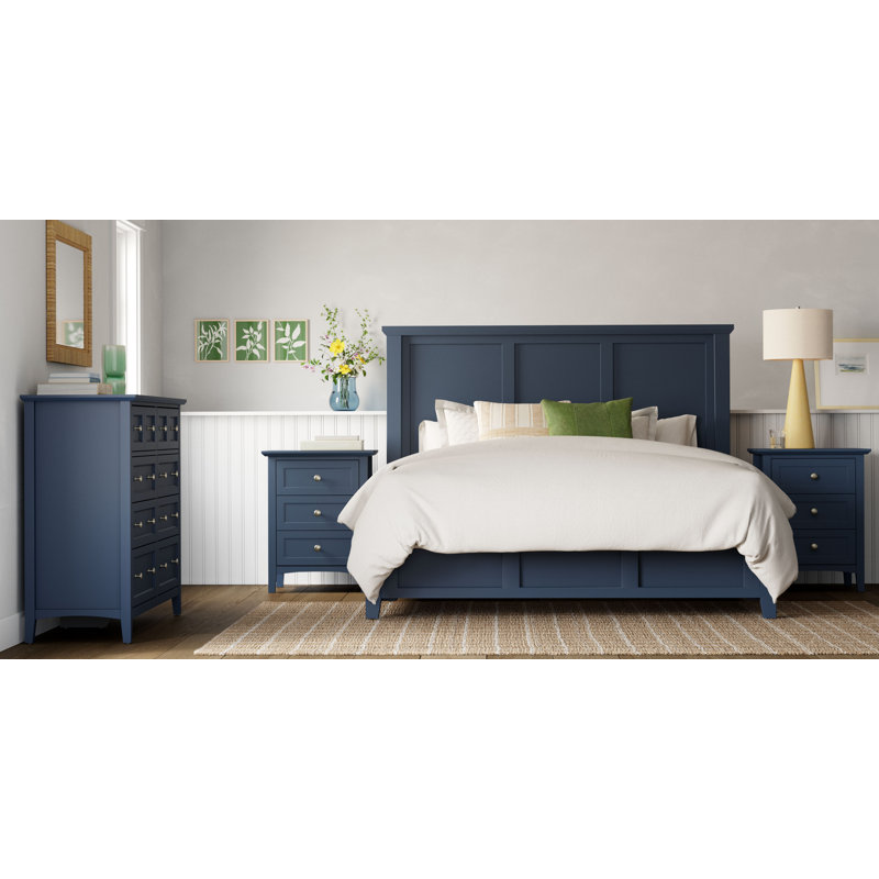 Renee Storage Platform Bed, Queen, Blueberry