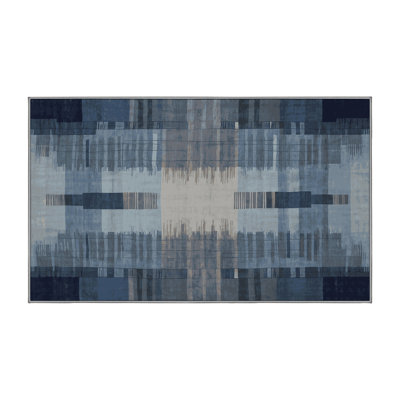 Machine Washable Gray Area Rug