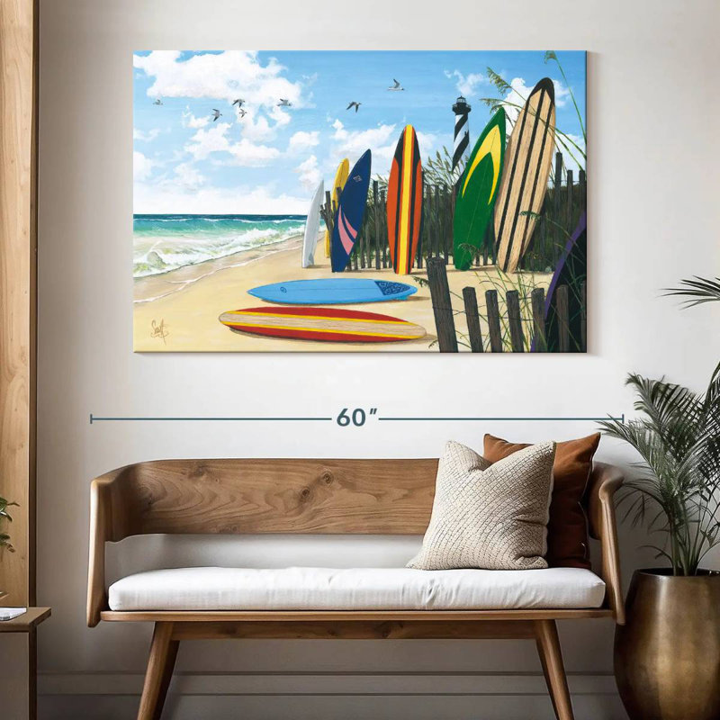 Senne Surf Boards, 34" H x 51" W