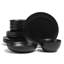 over&back Coupe 12-Piece Semi Hand-Finished Stoneware Dinnerware Set-99305514