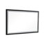 Miroir de salle de bain 60 po x 36 po à DEL, cadre en aluminium avec brouillard, 3 options de couleur, contrôle en continu, miroir noir mat 60 x 36 à utiliser, cadre, choix, intensité variable, finition-170764011