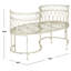 Banc tête-à-tête en fer Yelverton-15477482
