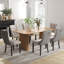 Ensemble de salle à manger rectangulaire à double piédestal avec table de salle à manger de style crème-1947038711-1947038668-1947038665