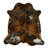 Medium 5 × 7 ft Medium Tricolor Cowhide Rug - 100% Genuine Leather - Natural Luxury Boho-Chic Accent-69950667