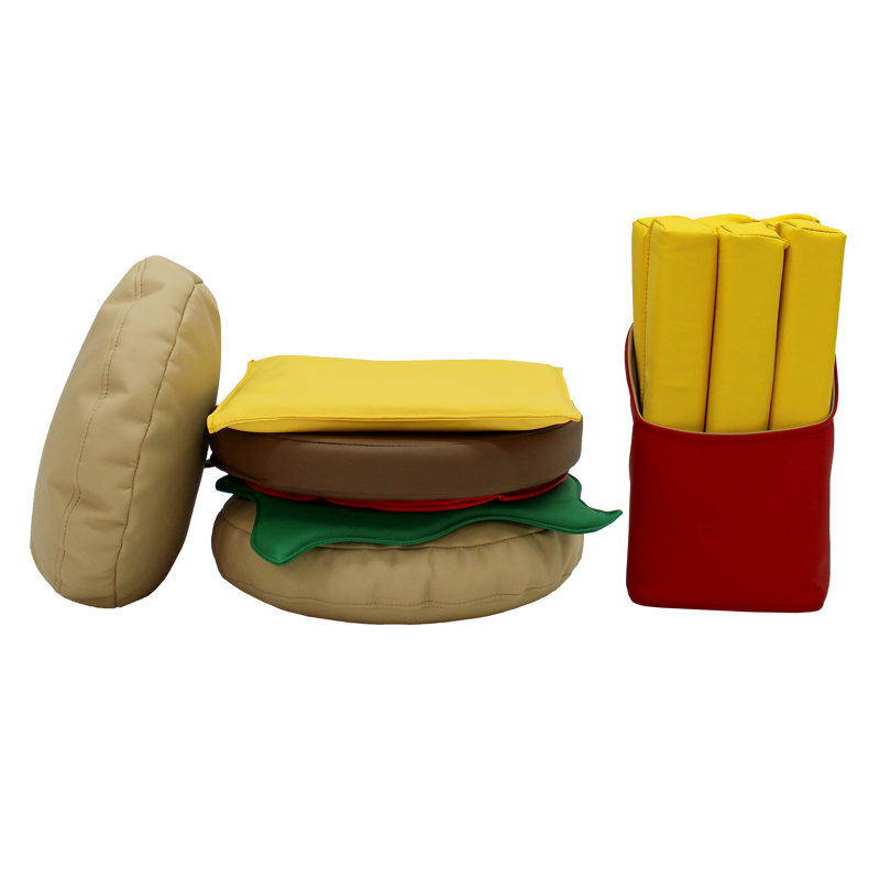 Ensemble de jeu et sièges 13 pièces SoftScape Stack-a-Burger and Fries