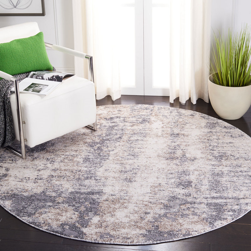 Mauro Performance Abstract Rug, Round 6'7"