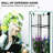 Plastic Raised Garden Bed with Trellis, Outdoor Planter Box with PE Greenhouse Cover, Drainage Holes and Zipper Door for Climbing Plants, Herbs and Vegetables, 48.8", Brown-1707398192