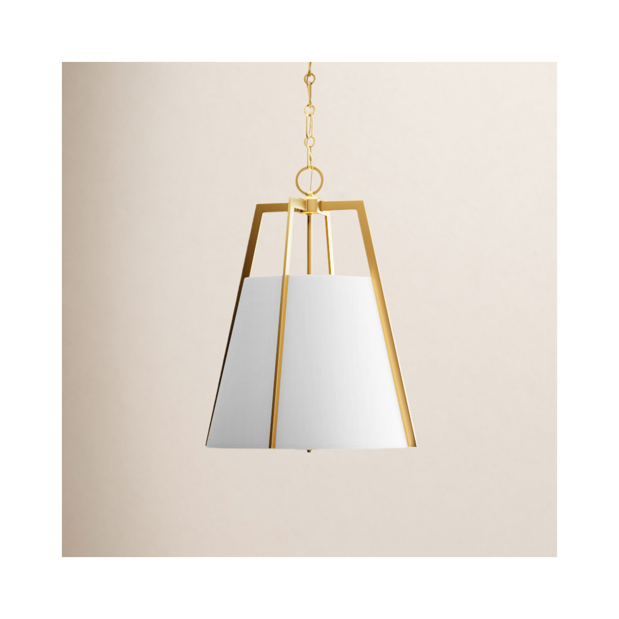 Joy 3 Light Dimmable Pendant, Brass