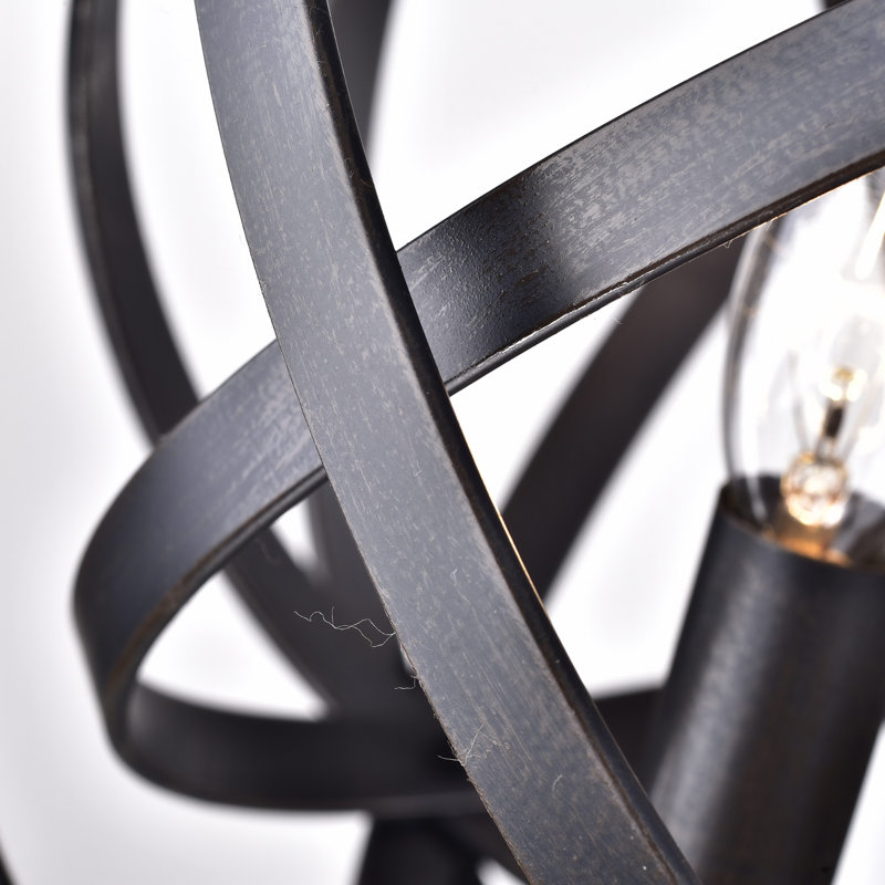 Abbi-Louise 3 - Light Black/Brown Single Pendant