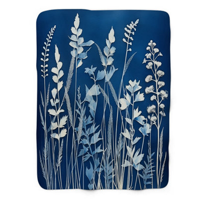Indigo Impressions - 1 Piece Premium Sherpa Blanket 0001