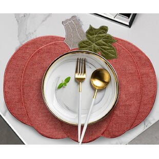 Luxury Table Placemats Set of 4,Machine Washable Heat Resistant