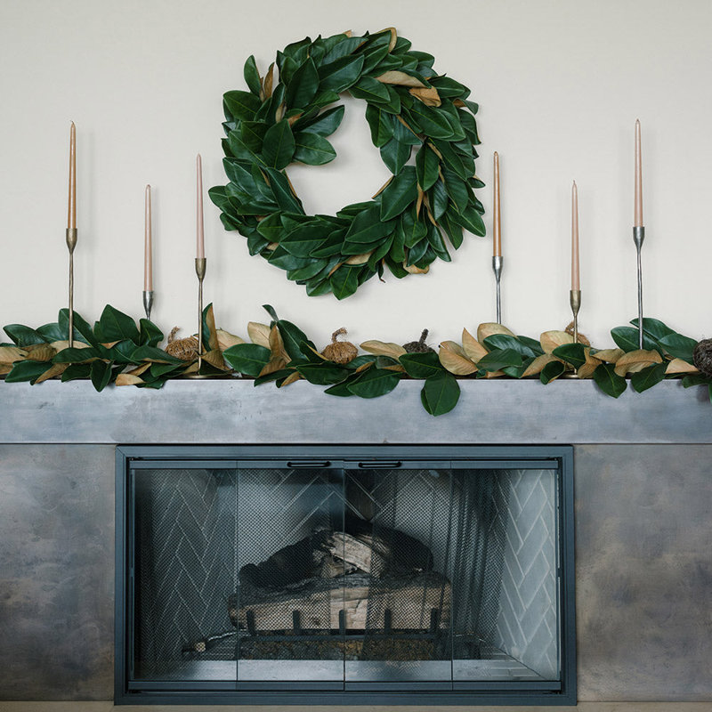 Garlands Wreaths MAGNOLIA GREEN 30IN
