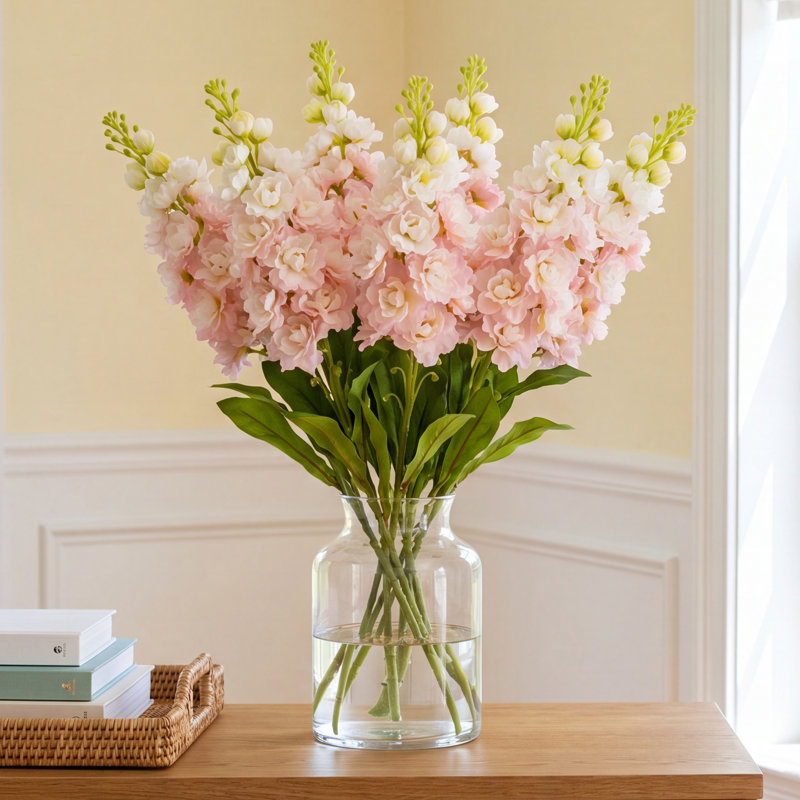 Florence Silk Delphinium Arrangement, Pink