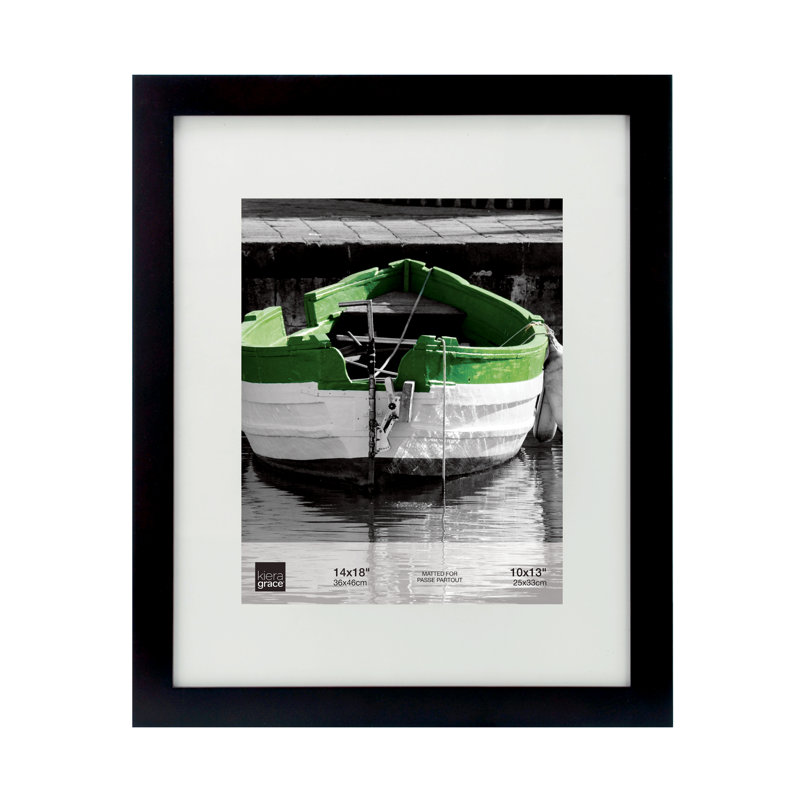 Cadre photo simple mat Barrville, Noir, 16 po x 20 po