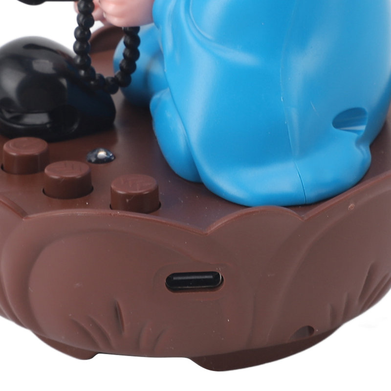 Figurine de moine en mouvement musical, Blue