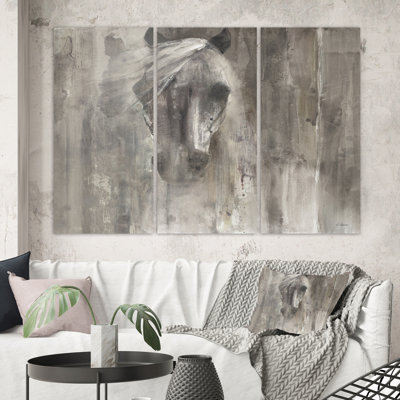 « campagnee cheval », reproduction d’image multi-pièces sur toile