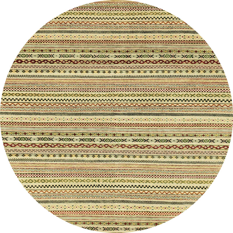Abstract Indoor Rug, Round 3'