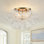 4-light Handcrafted Glass Bubble Semi-flush Mount