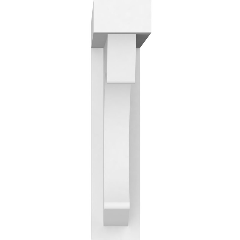 2"W x 9"D x 9"H Standard Emerson Architectural Grade PVC Bracket, 9" H x 2" W x 9" D
